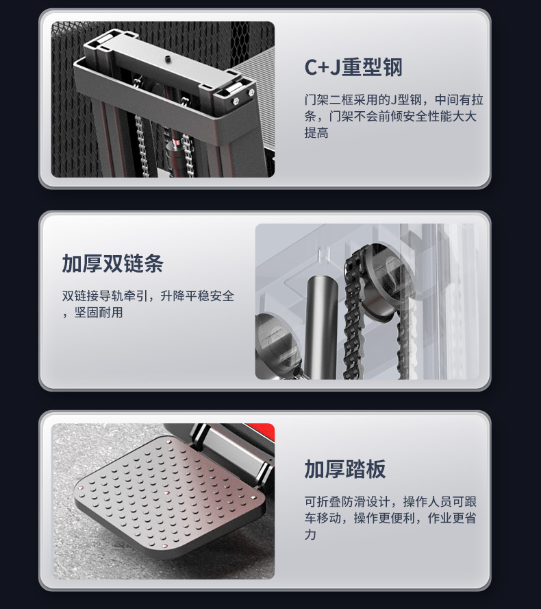 揚(yáng)子推高車 CQD-J前移式全電動堆高車(圖13)